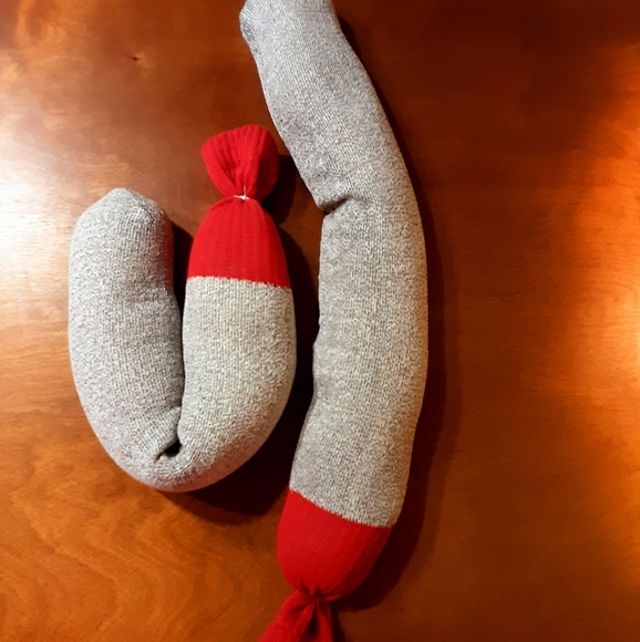 NEW 🐒Rice Buddy heating bag cold pack Sock Monkey dog cat PEACEDBYALISE - Picture 3 of 5